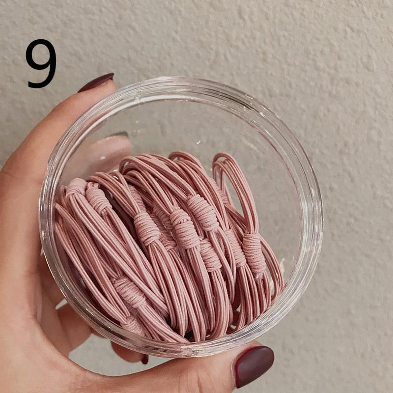 1 box Hair Accessories Women Rubber Bands Elastic Hair Bands Girls Headband Decorations Ties Ponytail Holder Scrunchy Rope Hair Jewelry