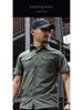 Angken Men's Breathable Tactical Quick-Dry Shirt - Short Sleeve, Lapel, Casual Outdoor Workwear