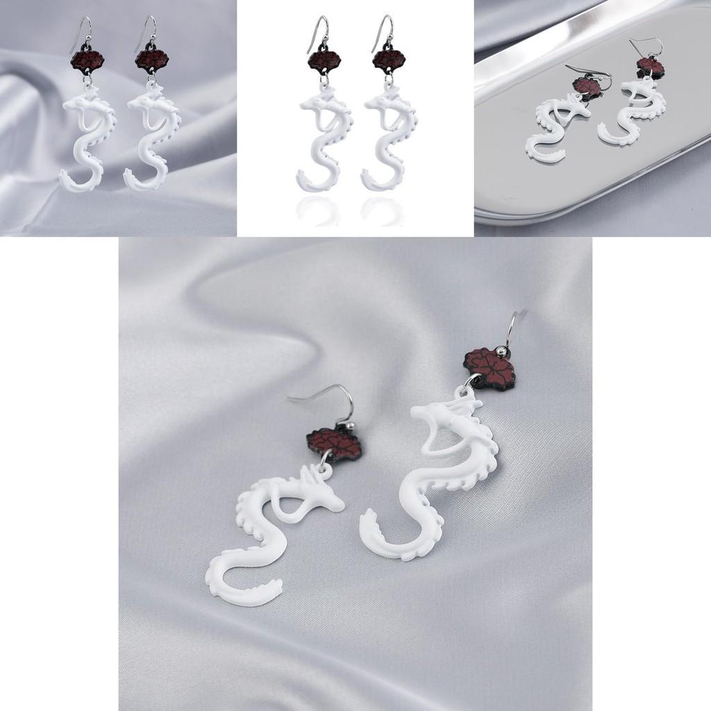 Elegante vergoldete Legierung Drachenohrringe für Damen Stilvoller Sternzeichenschmuck