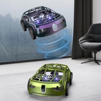 2-i-1 Fjärrkontrollerad Drönarbil Leksak Mini RC Flygande Bil med LED-lampor Lätt att Flyga Barn Fjärrkontrollerad Quadcopter Leksak