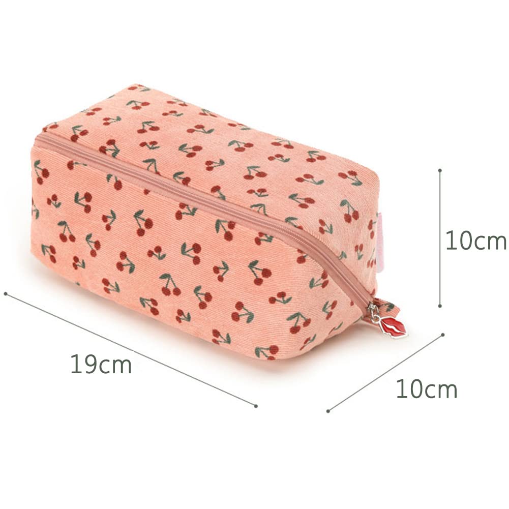 VanFn Cherry Blossom Makeup Large Capacity Vanity Pouch for Cute and Travel Cosmetic Storage Lightweight and Perfect for Business Trips Pouch, Women,