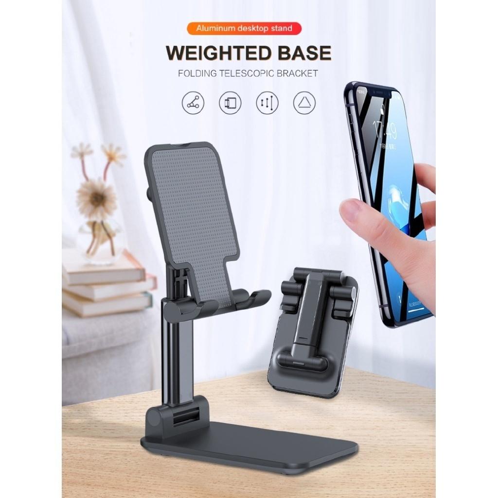 Metal Desktop Tablet Holder Table Cell Foldable Extend Support Desk Mobile Adjustable Phone Holder Stand