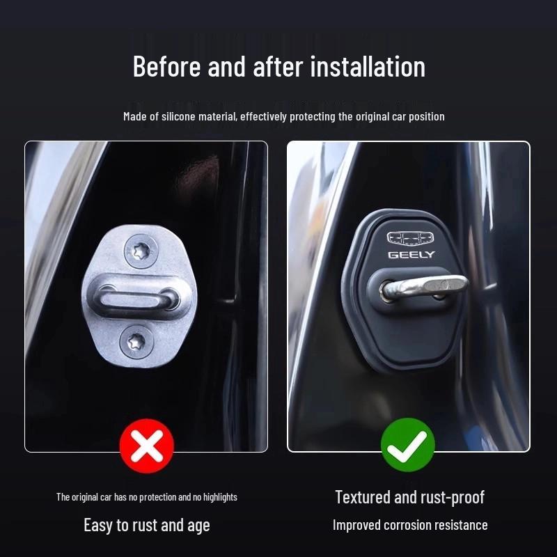 Copertura fibbia serratura porta auto Geely: Manicotto Protettivo Ammortizzante per Hao Yue L, Di Hao L, Bin Rui, Xing Rui L, Jia Ji