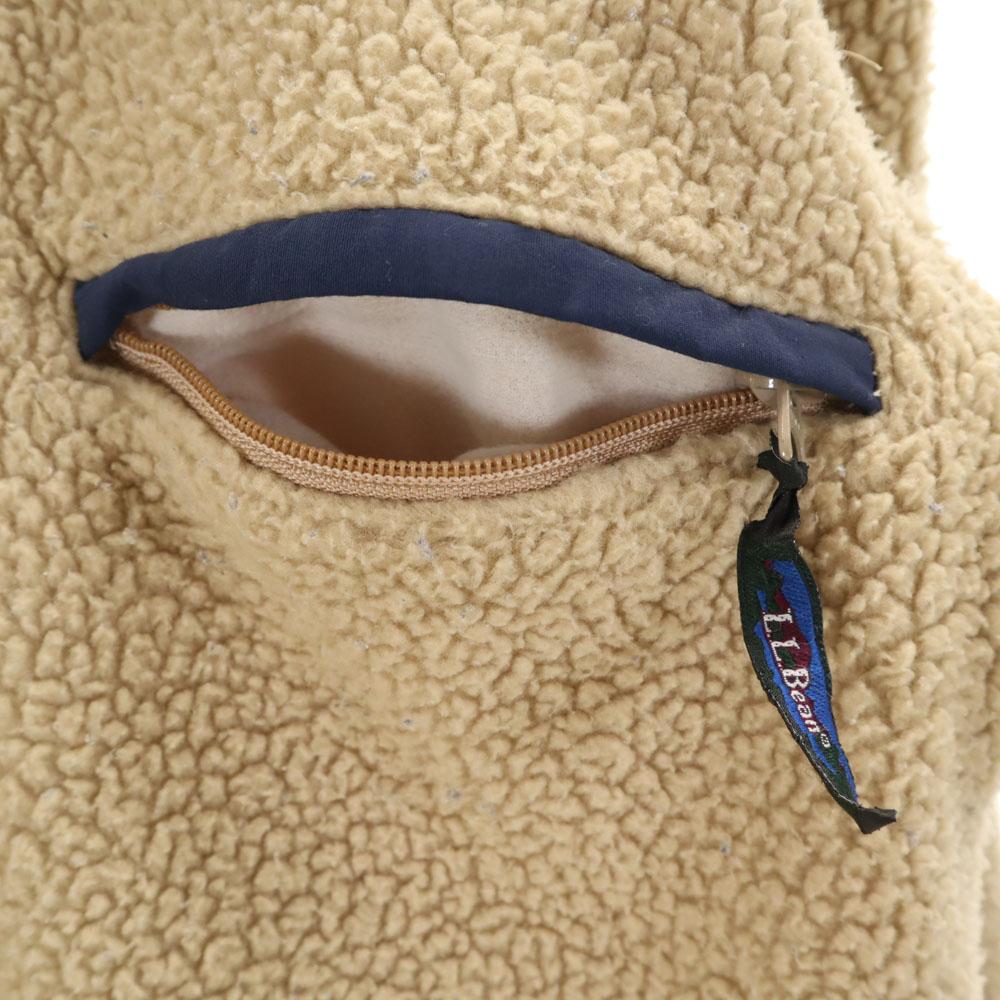 L.L.BEAN 80s Vintage Long Sleeve Half Zip Bore Jacket Pullover Outdoor Men's Used