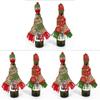 Christmas Bottle Cover With Woolen Scarf And Hat For Festive Wine Presentation