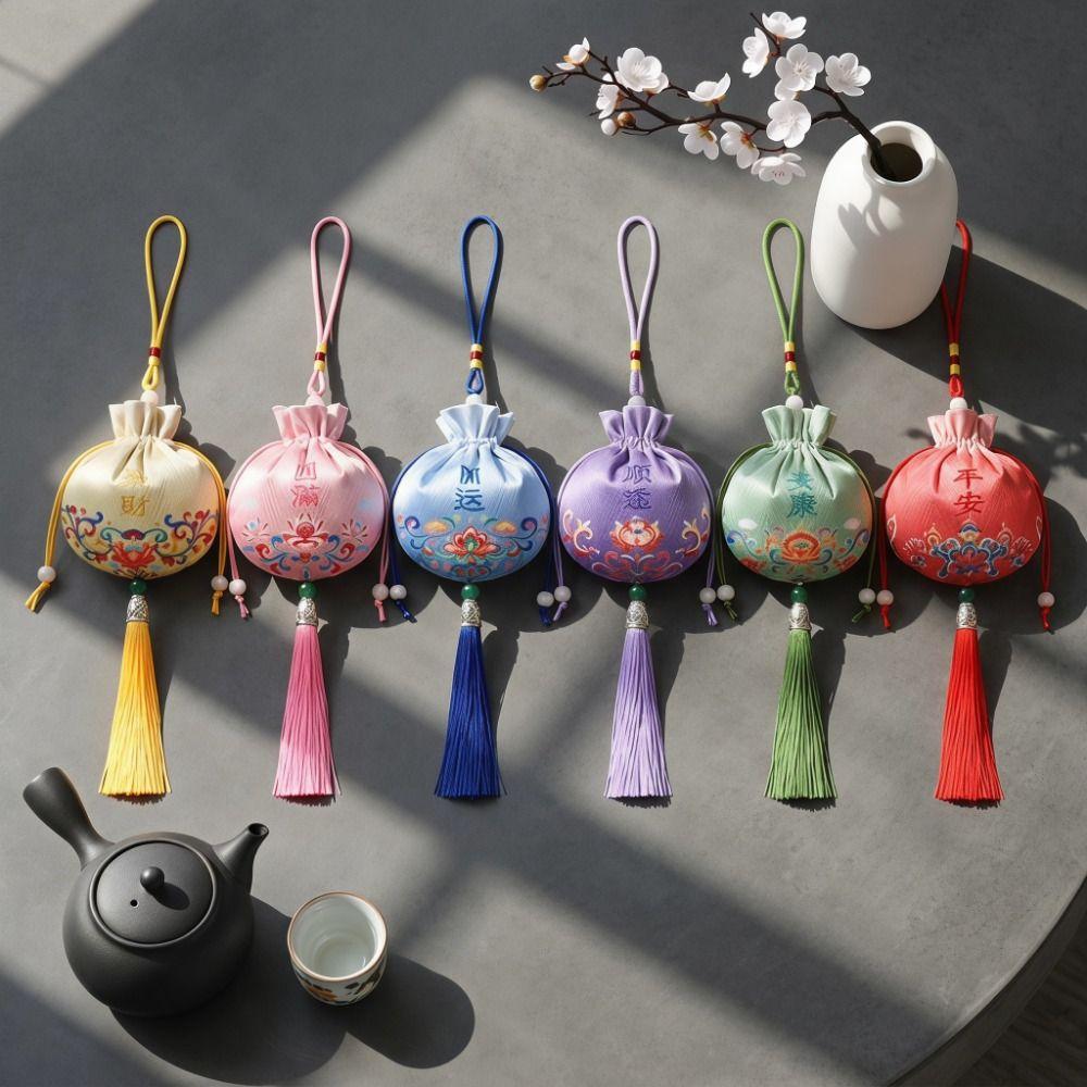 Lucky Mid-Autumn Festival Sachet Bag Brocade Hanging Sachet Pendant Hanfu Accessory