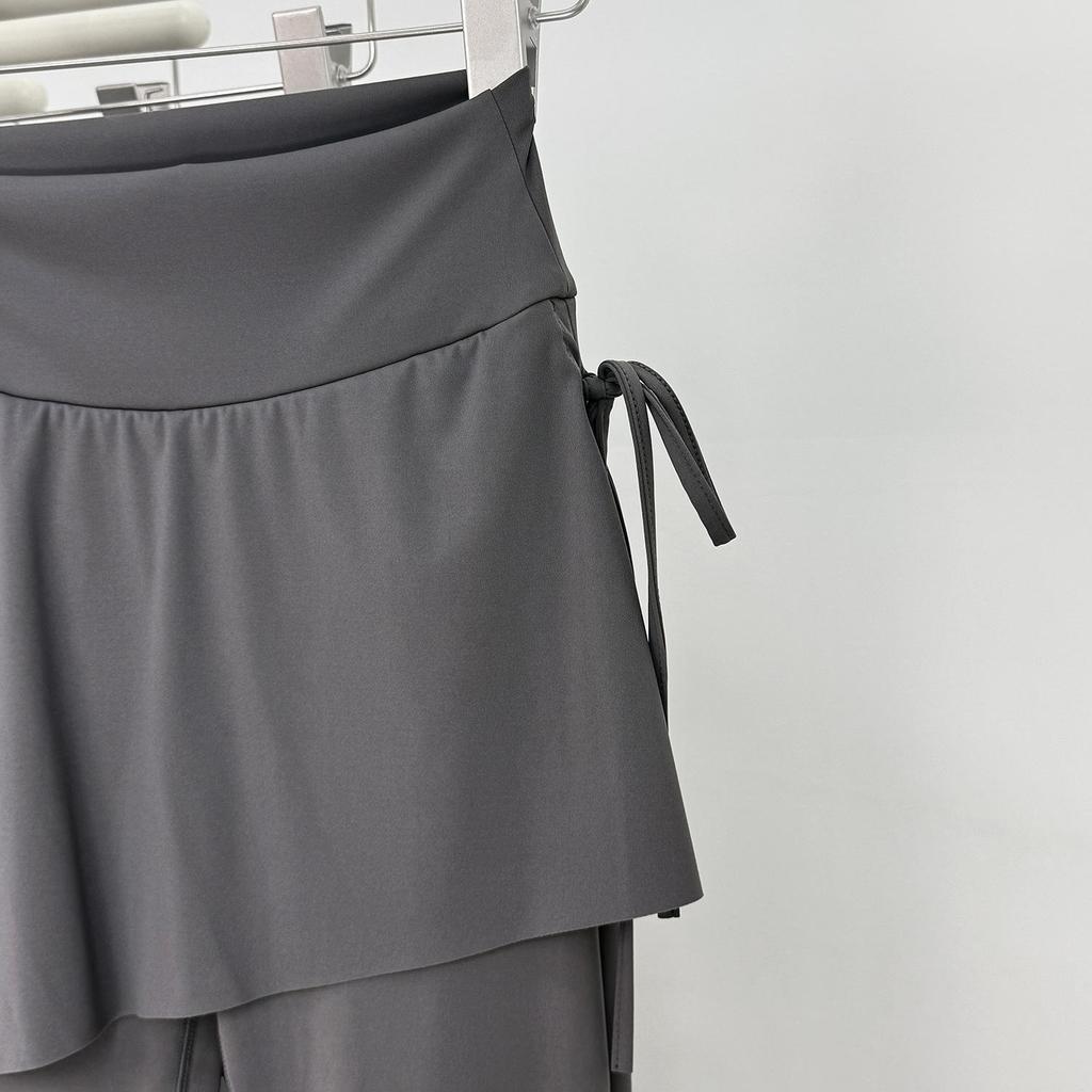 Chegada Nova de Outono para Mulheres: Calça de Yoga Duas Peças Merade com Esquema de Cores, Modeladora e Anti-Exposição Micro-Flare Roupa Esportiva.