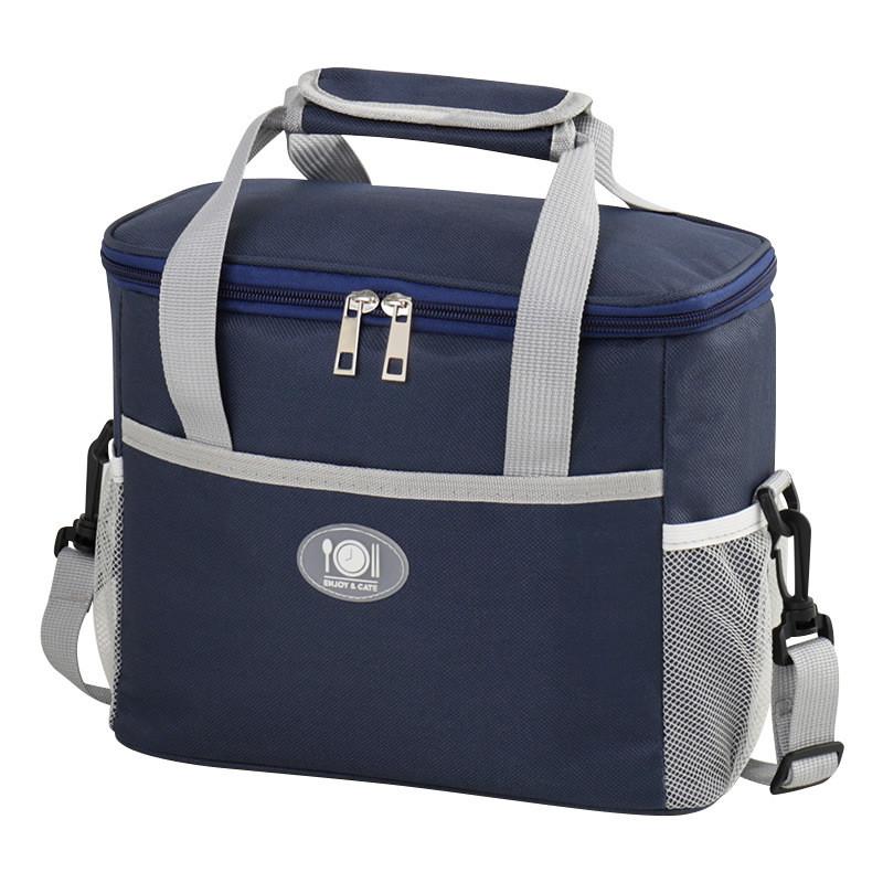 Modern Minimalist Insulated Lunch Carrier Made Of Oxford Fabric For School And Outdoor Use