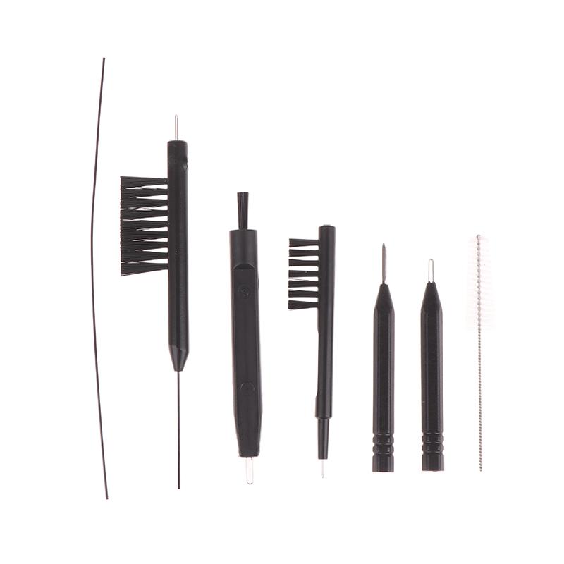 9Pcs Hearing Aid Cleaning Tools Hearing Aids Cleaning Kit Brush Vent Cleaner Cleaning Wire With Magnet And Wax Loop Cleaning
