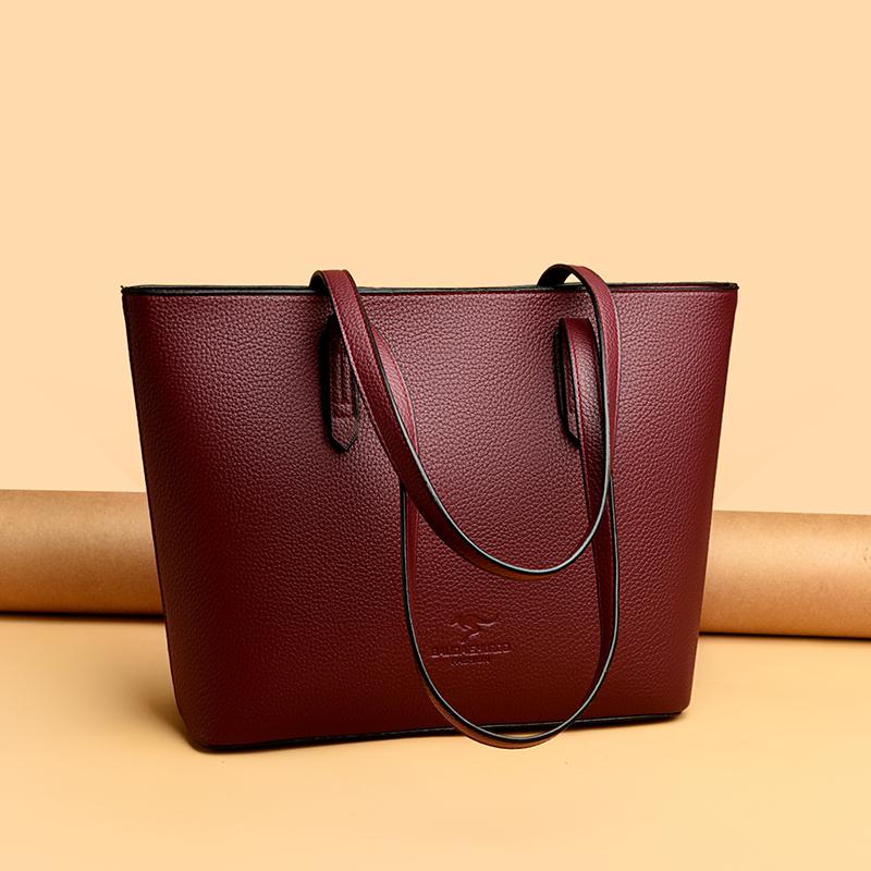 Geantă Tote la Modă și Minimalistă, Geantă de Umăr de Mare Capacitate, Geantă Tote Retro, Geantă de Mână pentru Femei, Geantă de Umăr Casual pentru Cumpărături