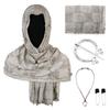Cloak Costume Cape with Damaged Scarf Cosplay Prop for Men Women Adults Halloween - for Halloween Parties and Cosplay Events
