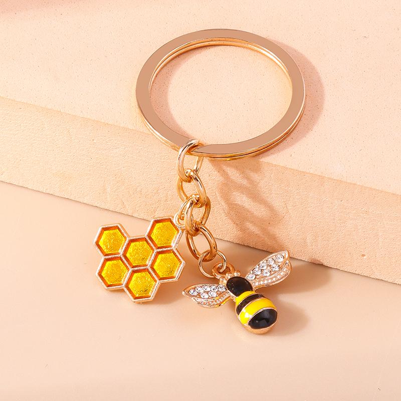 Schattige Dierensleutelhanger Bijenraat Sleutelhanger Tuinsleutelhangers Souvenir Cadeaus voor Vrouwen Mannen Handtas Accessoire Sieraden
