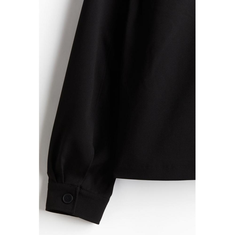 H M Regular Fit sHirt Jacket Black