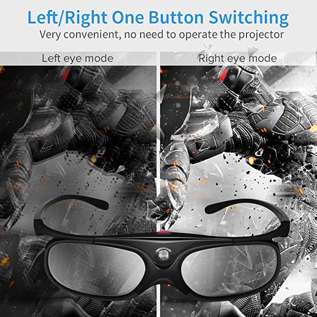 96-144HZ 3D Glasses For Xgimi Z3/Z4/Z6/H2 Nuts G1/P2 Active Shutter Rechargeable BenQ Acer And DLP LINK Projector Wholesale