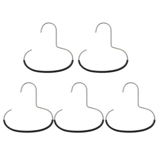 

Yousheng 5 шт. вешалка для шляп в шкафу, стойка для демонстрации, высокая прочность, грузоподъемность 5 кг, органайзер для хранения бейсболок 5pcs чёрный