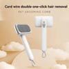 Self Cleaning Slicker Brush Cat Hair Brush Cat Grooming Deshedding Brush for Long Or Short Haired Cats