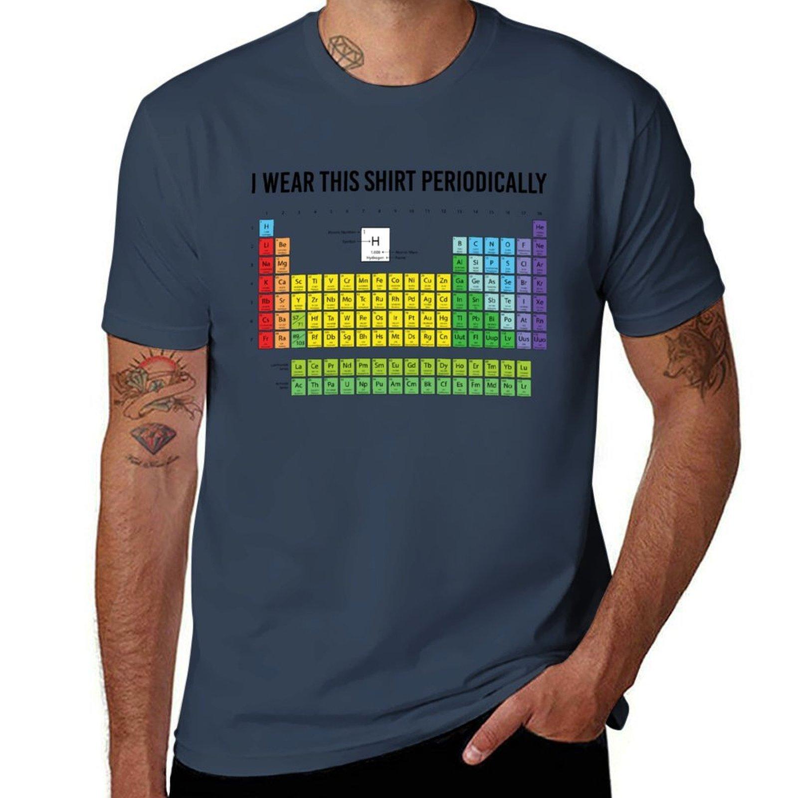 I Wear This Shirt Periodically Design Funny Science Design Tshirt Sport Basic Moisture Wicking Tee S