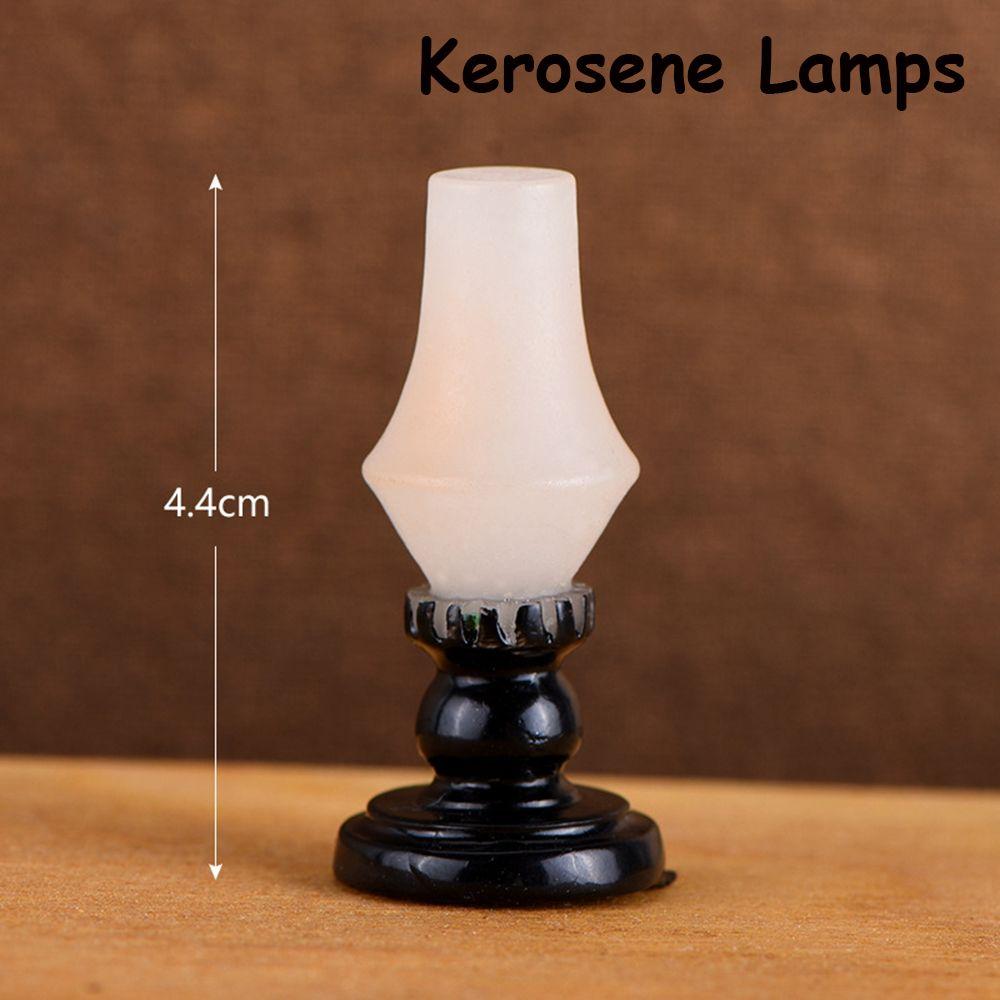 

Craft Dollhouse Ornaments Resin Home Decor Telephone Furniture Figurine Mini Pianos TV Model kerosene lamps