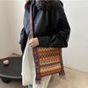 Bolsa de Ombro com Franjas e Borlas Bolsa de Ombro Boêmia Estilo Étnico Bolsas Crossbody para Exterior