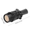 14 Pin Aviation Socket Cord Mounted Female Connector, Aluminum Alloy Heat Plug, Up To Heat Arc Welder, Life and Neat Holes for Accurate