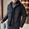 Men's Cotton-padded Jacket Short Winter Cotton-padded Jacket Casual Thin Hooded Thick Down Jacket