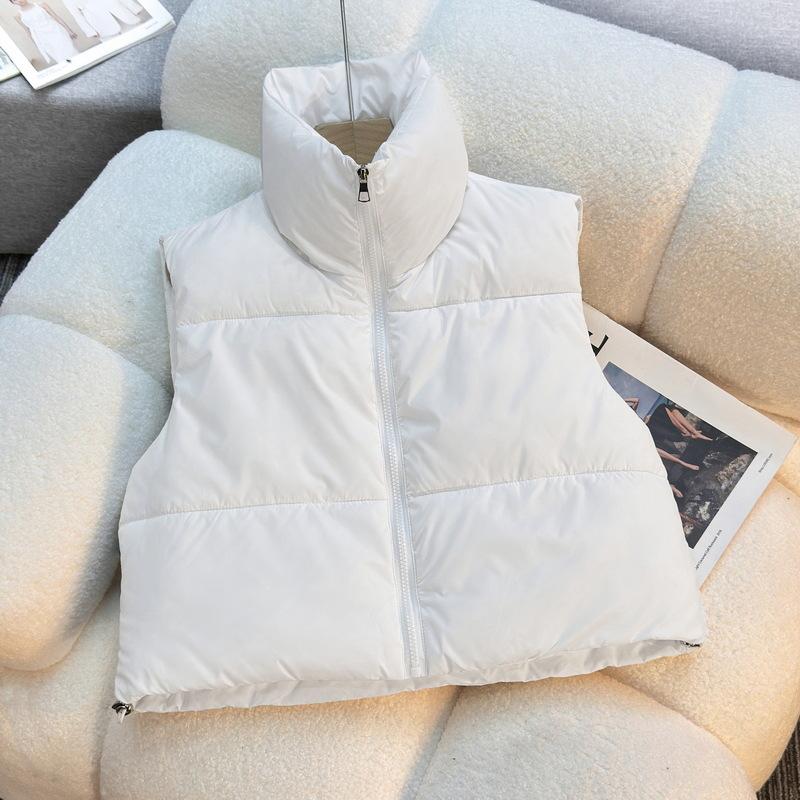 

Autumn and winter women s vest vest five-color short sleeveless cotton vest women M