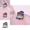 Cat Playful Cartoon Brooch Stylish Alloy Pin For Fun And Creative Outfit Accessories