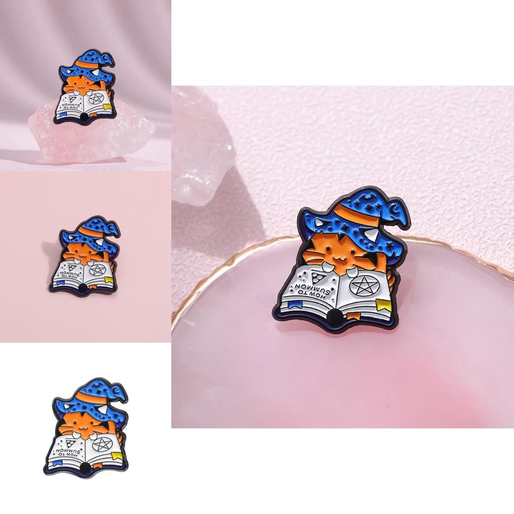 Cat Playful Cartoon Brooch Stylish Alloy Pin For Fun And Creative Outfit Accessories