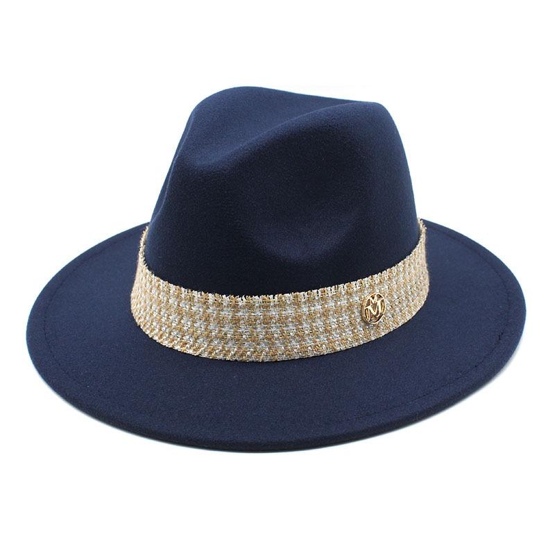 Woolen Hat Top Hat Jazz Hat Bow M Standard Woolen Hat