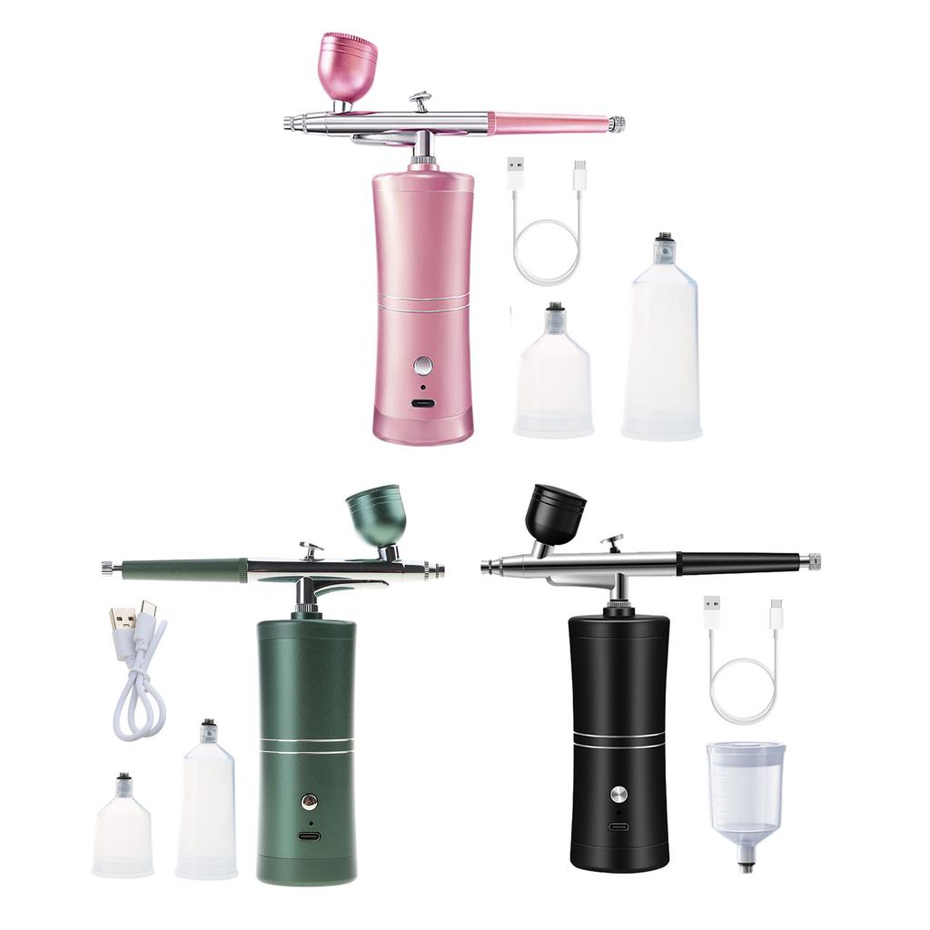 Injector Air Compressor Kit Air Brush Paint Spray Guns Airbrush Rechargeable For Nail Art Craft Cake Fog Sprayer