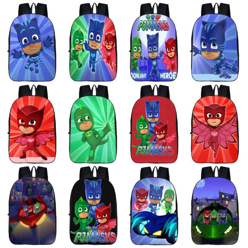 Durable Pj Mask Backpack For Kids With Vibrant 3d Cartoon Design And Adjustable Padded Straps
