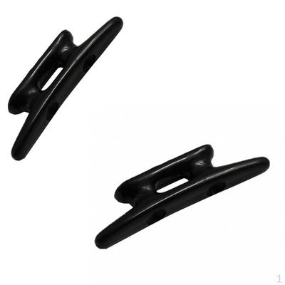 2 pezzi 3'' Nylon nero Base chiusa Marine Boat & Dock 3 pollici Bitta