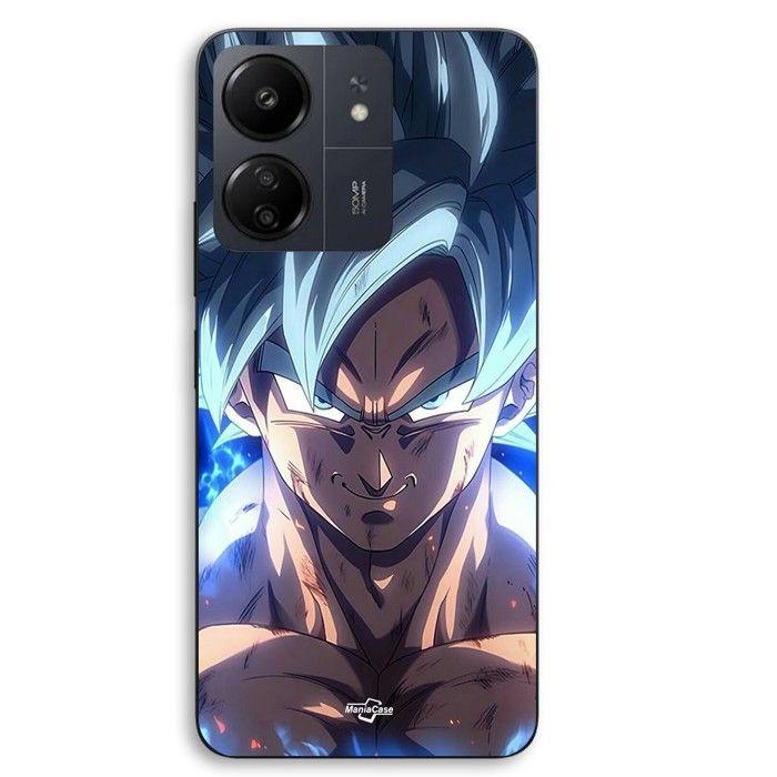 Coque de téléphone - MANIACASE - Xiaomi Redmi 13C 4g - Silicone TPU - Noir - Dragon Ball Z GOKU Ultra Instinct