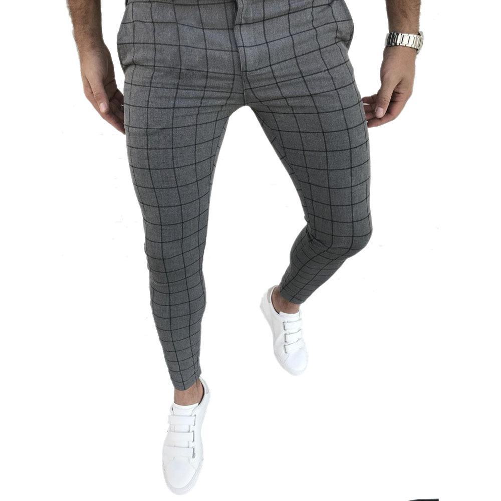 European & American Men's Plaid Casual Trousers - 2022 Style
