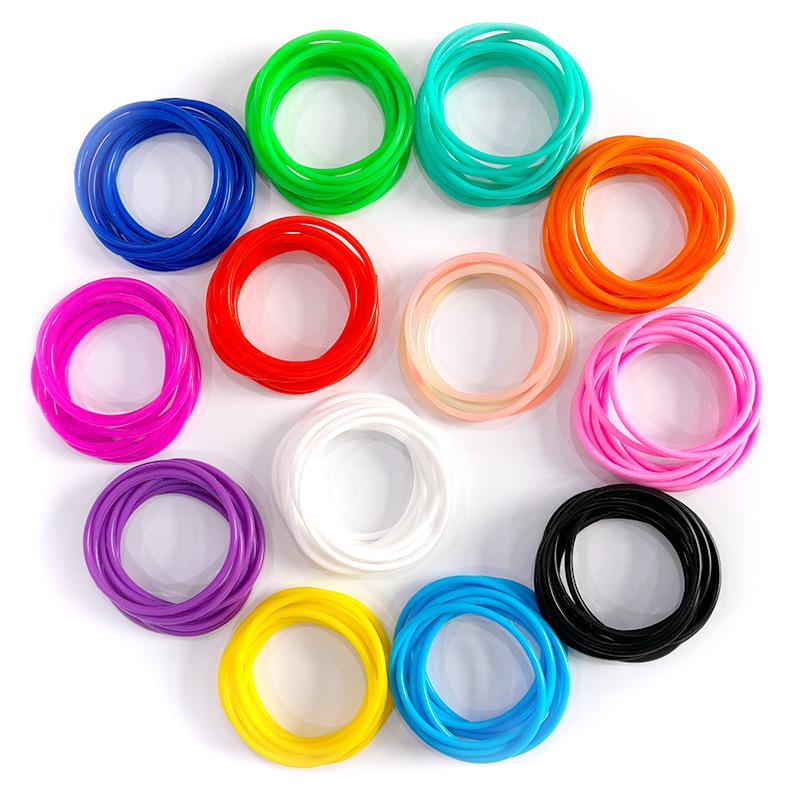 Rainbow Luminous Silicone Bracelet & Hair Tie for Kids