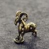 2 stuks Messing Chinese Zodiac Geit Schaap Beeldje Welvaart Feng Shui Bureau Ornament Dier Beeldje Woondecoratie