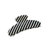 Fashion Korean Style Striped Hair Claw Large Geometry Acetate Claw Clip Crab Clip Headwear Acetic Acid Shark Clip Girls