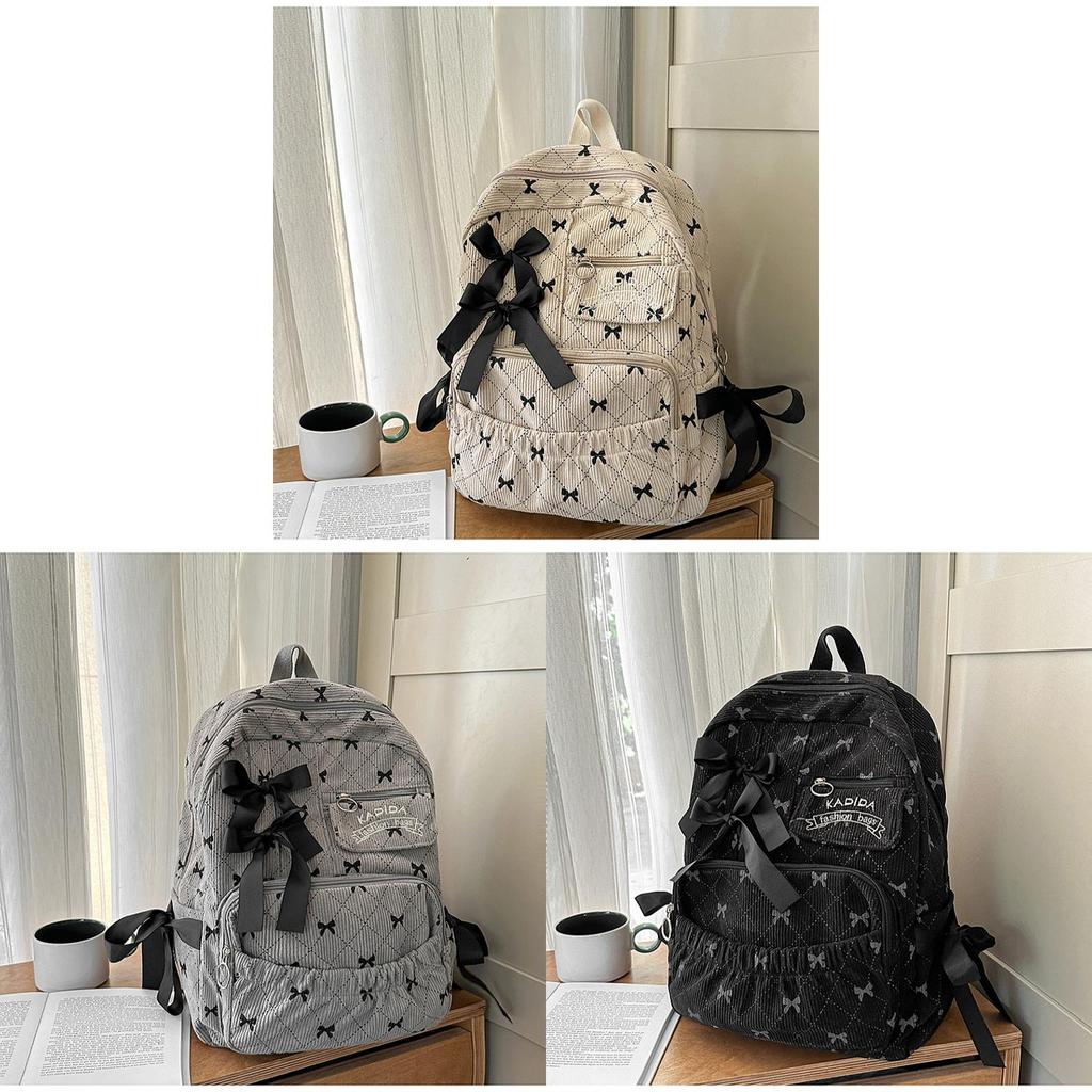 Minimalist Polyester Backpack For Teen Girls With Waterresistant Design For Casual Travel
