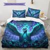 Peacock Pattern Bedding Quilt Set Quilt Cover Pillowcase Home Decoration Birthday Gift (1 * Duvet Cover + 2 * Pillowcase, Without Core)