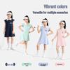Disney Girls' Ruffled Flutter Sleeve Summer Dress