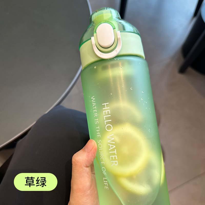 Water bottle new summer large-capacity water cup logo design high value fitness cup student sports plastic water cup