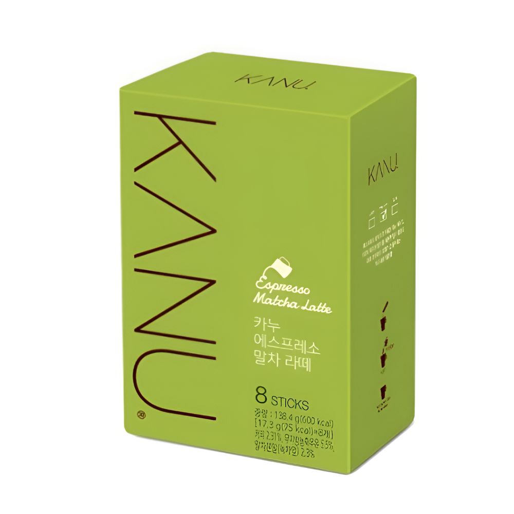 KANU Espresso Matcha Latte 8 Sticks Korean Instant Green Tea Latte