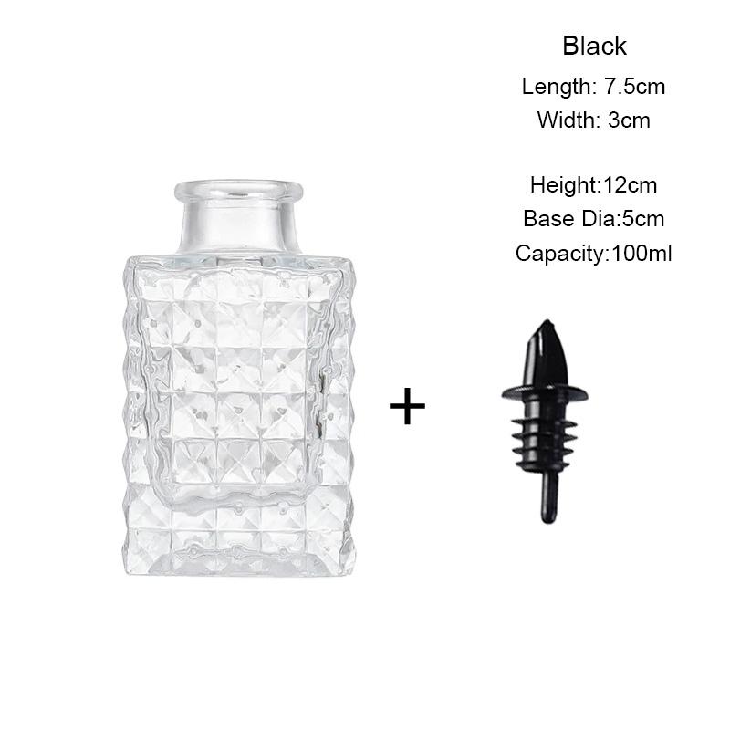 

Glass Sauce Bottle Embossed Bitters Bottle Sauce Bottles With Lid Oil Bottles Kitchen Seasoning Bottle Kitchen Bar Accessories