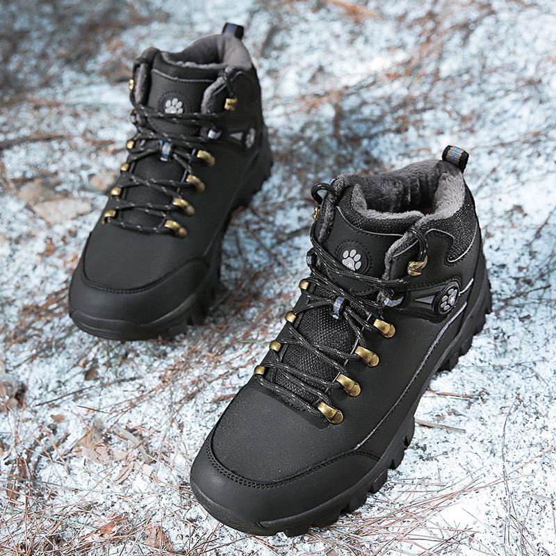 

Мужская хлопковая обувь большого размера, высокие походные туфли, альпинистские ботинки, уличная обувь, размеры 39–48 47