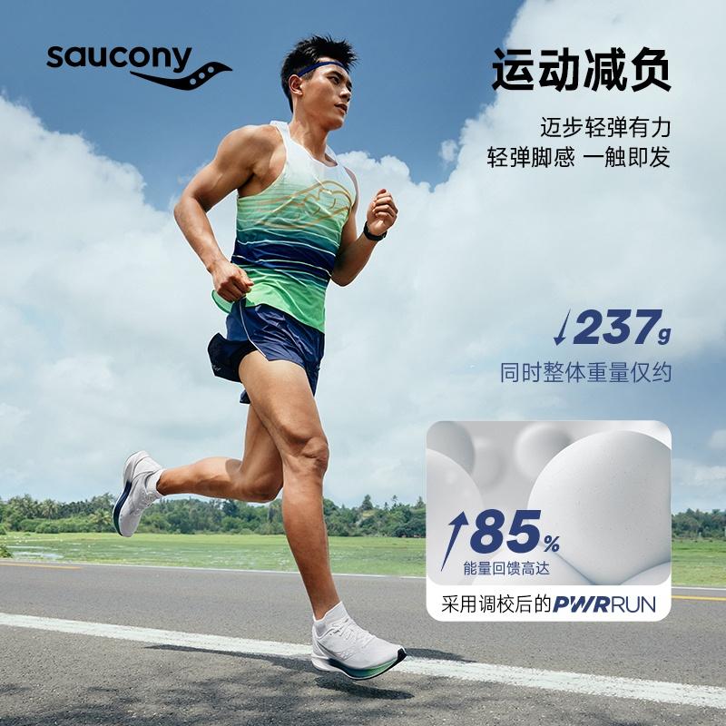 Saucony Mirage Flow Symphony Round Tip Lightweight Training Running Shoes Men's Light Purple White S28214-1