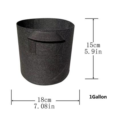 1/2/3/5/7 Gallon -bag Heavy Thickened Nonwoven Plant Fabric Pot with Handles