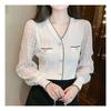 NaVaVa Women LoVely Lace V Neck Knit Cardigan Nk2276