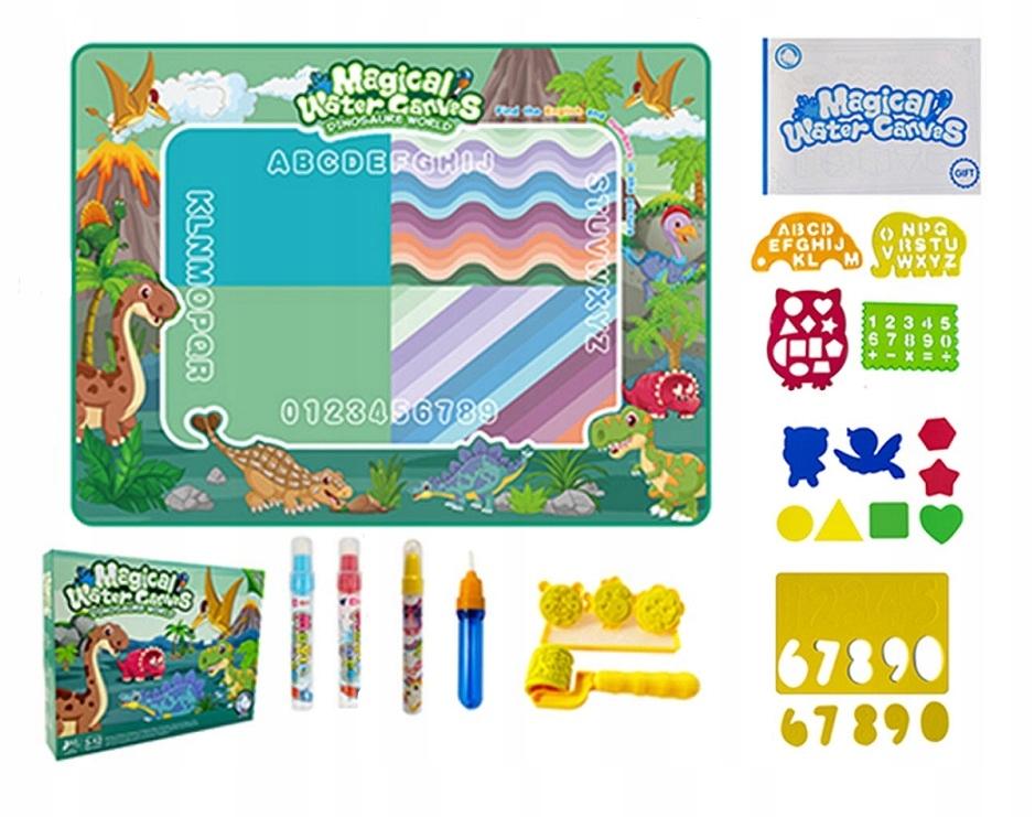 MATA DO KOL. PISAKIEM WODNYM DINO 150x100 9934