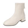 Short boots women's 0000 autumn and winter new thick heel square head retro versatile thin boots spring and autumn single boots British style Martin