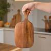 Vegetables Fruits Cutting Board, Wooden Serving Tray, Portable Camping Chopping Board, Nordic Style Cheese Board for Kitchen Home Restaurant Use